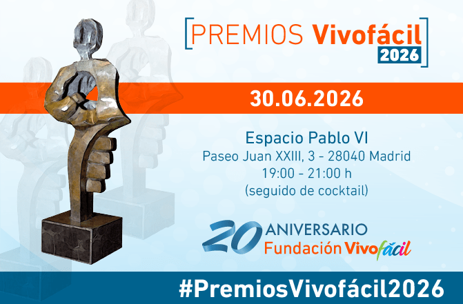 Fundación Vivofácil celebra la Gala de los Premios Vivofácil 2026, en el marco de su 20 aniversario